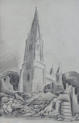 Gretel Bechtold – Freiburger Münster 1947 – Foto Arne Bicker