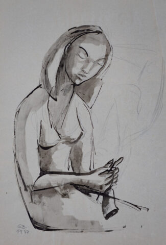 Gretel Bechtold – Strickende – Foto Arne Bicker